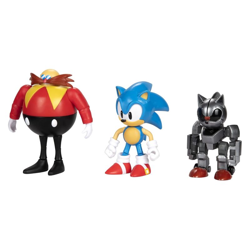 Figuras Sonic Eggman y Mecha Sonic multipack 30 aniversario 408634-RF1 JAKKS
