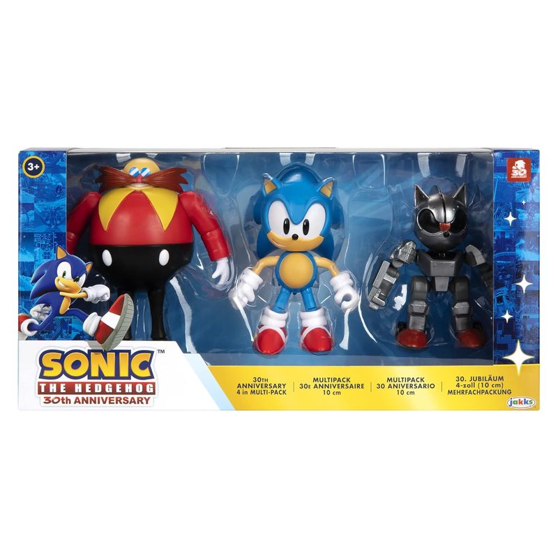 Figuras Sonic Eggman y Mecha Sonic multipack 30 aniversario 408634-RF1 JAKKS - Imagen 2