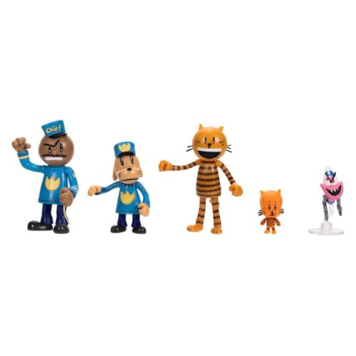Polican pack figuras Dog Man, Petey, Lil Petey, Chief, Flippy 197362 JAKKSv