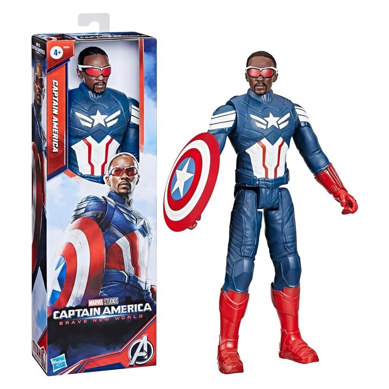 Figura Capitán América Brave New World Titan 30 cm E5579 HASBRO