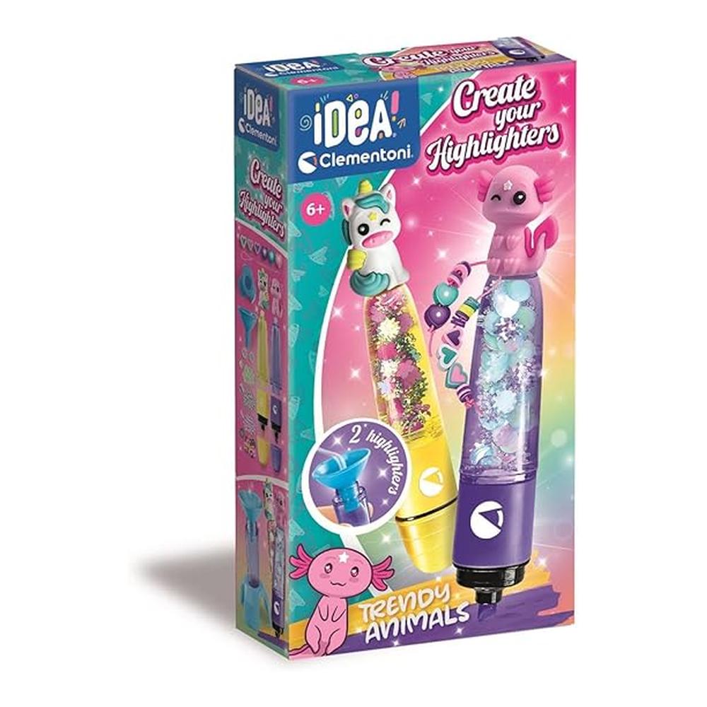 Clementoni Idea Mini Laboratorio Subrayadores Trendy Animals 18874