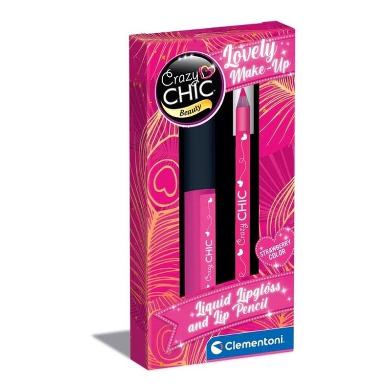 Clementoni Crazy Chic Lápiz de Labios y Gloss Strawberry 18910