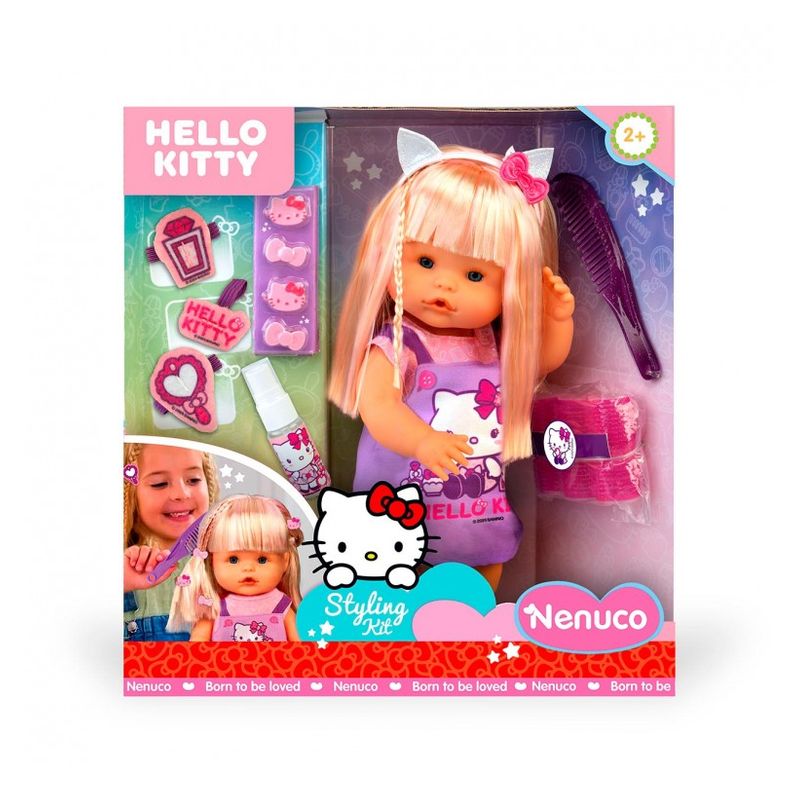 Famosa Nenuco Hello Kitty Set Peluquería NFND2000 - Imagen 2