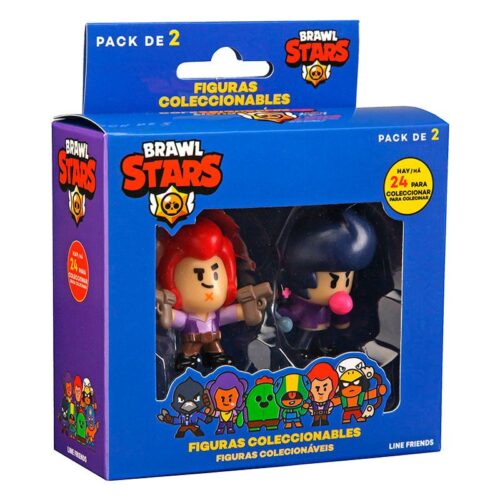 Bizak Brawl Stars Pack 2 Figuras Caja Modelo Surtido (1 unidad por artículo comprado)