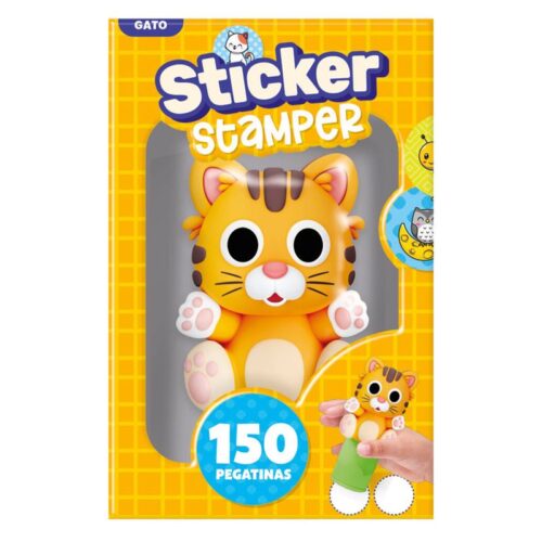 Imagiland Sticker Stamper Gato 150 Pegatinas PTST01