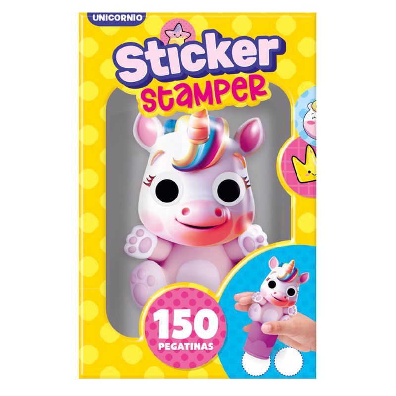 Imagiland Sticker Stamper Unicornio 150 Pegatinas PTST03