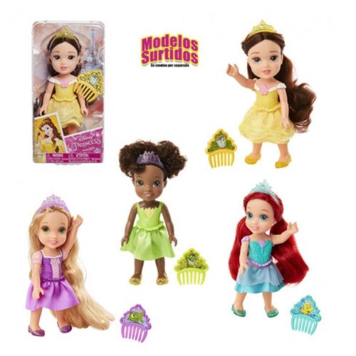 Muñeca Princesa Petite Disney 15 cm con Peine Jakks Pacific Modelo Surtido (1 unidad por artículo comprado)