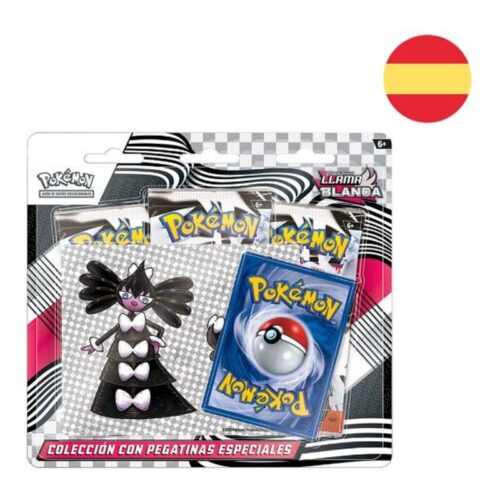 Colección Pokémon TCG Llama Blanca con Pegatinas Especiales – Cartas Coleccionables y Stickers PC10116