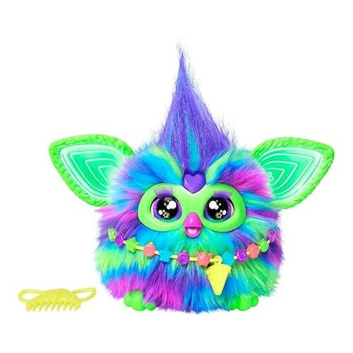 Furby Galaxy Peluche Interactivo Brilla en Oscuridad Versión Española – Juguete Electrónico F8901