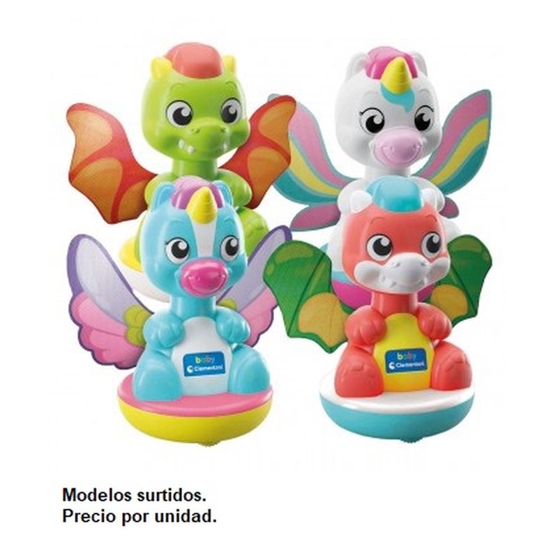 Clementoni Baby Unicorn o Dragon balanceador 17498.0 CLEMENTONI Modelo Surtido (1 unidad por artículo comprado)