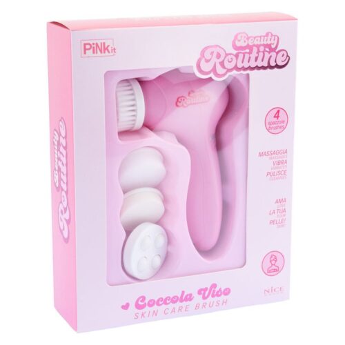 Cepillo Limpieza Facial Rosa 3 en 1 50000 NICE