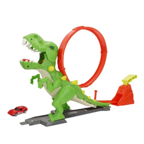 Colorbaby Pista T-Rex Teamsterz Twister con un coche 39497