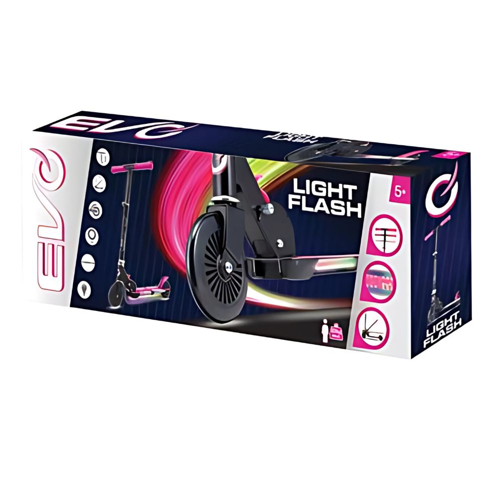 Colorbaby Evo Scooter Plegable con luces rosa 54339 - Imagen 2