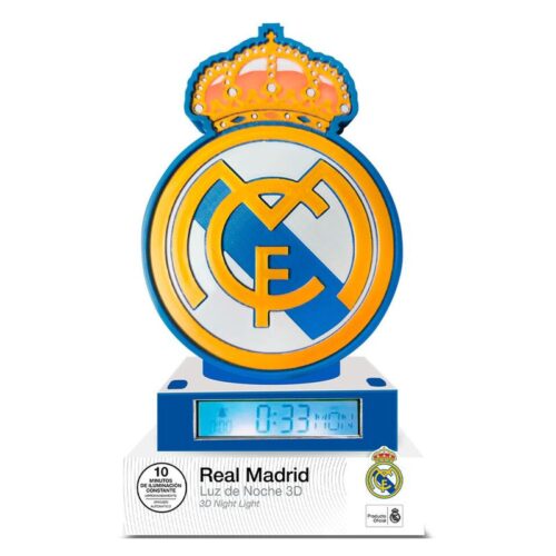 Kids Euroswan Lámpara despertador digital Real Madrid 3D RM00003