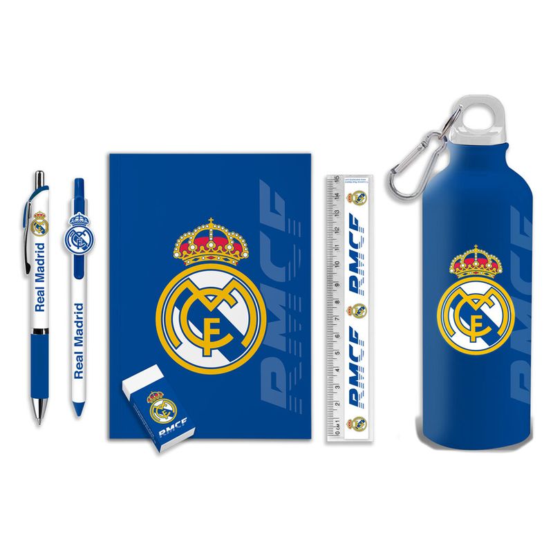 Kids Euroswan Set de papelería más botella Real Madrid RM00029