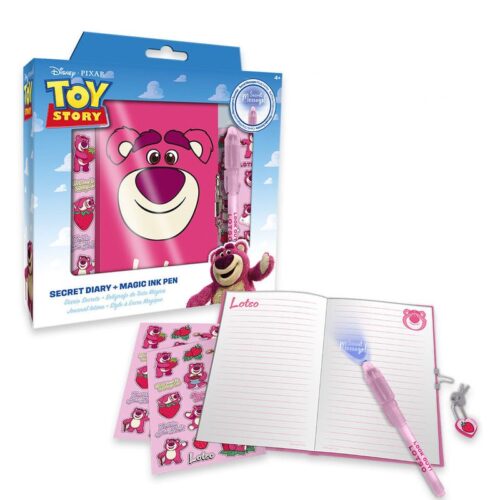 Kids Euroswan Diario más bolígrafo mágico Lotso Disney Toy Story LTS00011