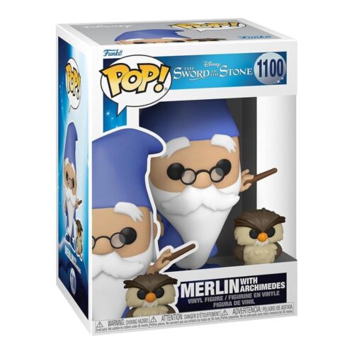 Figura Funko POP! Merlin with Archimedes Sword in The Stone Coleccionable FFK49152