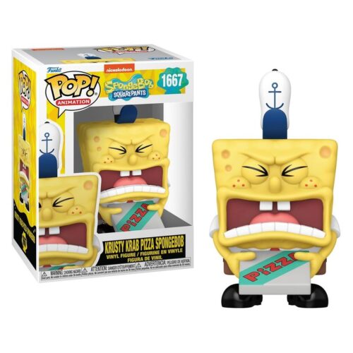 Funko Pop Bob Esponja con pizza Nickelodeon 1667 75738 FUNKO