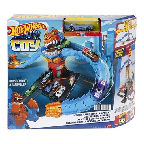 Pista Hot Wheels City Nemésis Gorila Gasolinera Coches HDR30 HDR30
