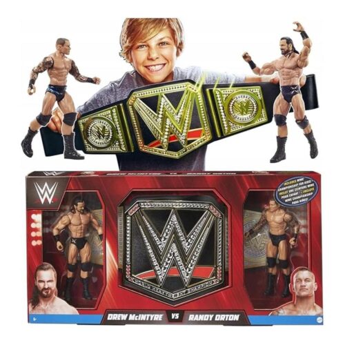Set Juego Campeonato WWE Drew McIntyre vs Randy Orton Poupées HMG83