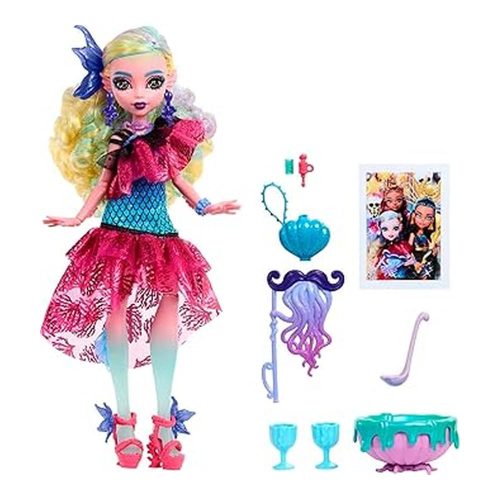 Muñeca Monster High Lagoona Monster Ball Vestido Fiesta Accesorios HNF71