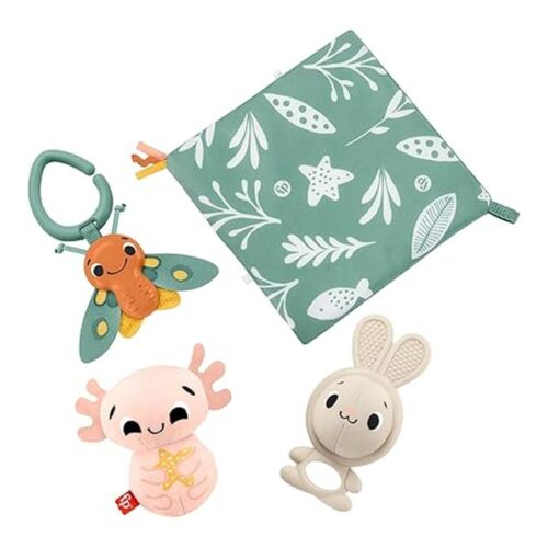 Set Regalo Fisher-Price Sensimals Mordedor Peluche Bebé Recién Nacido HRB17 HRB17