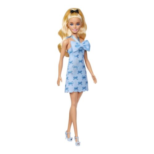 Muñeca Barbie Fashionistas 237 Coleta Rubia Ondulada Halter HYT93