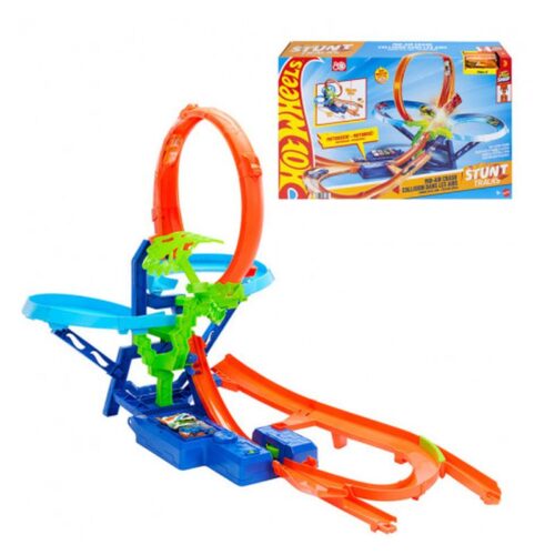 Playset Hot Wheels Stunt Tracks Mid-Air Crash Pistas Acrobacias JFD12