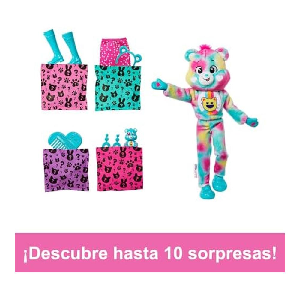 Muñeca Barbie Cutie Reveal Care Bears Good Vibes Sorpresas JFV62 - Imagen 2
