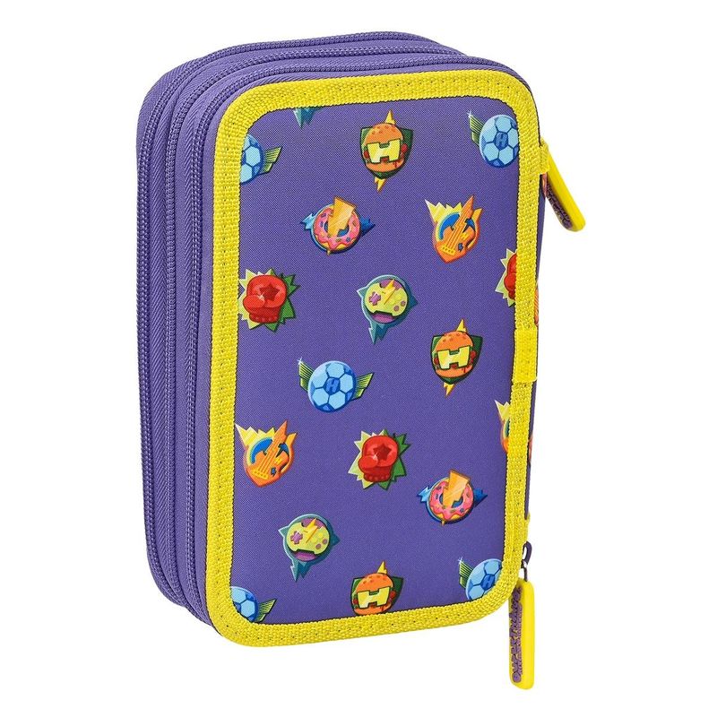 Plumier Triple Escolar Safta Superthings - Estuche Coleccionable 412270857