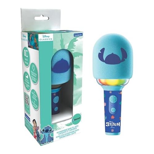 Micrófono Inalámbrico Disney Stitch Lexibook Altavoz Luces MIC280D