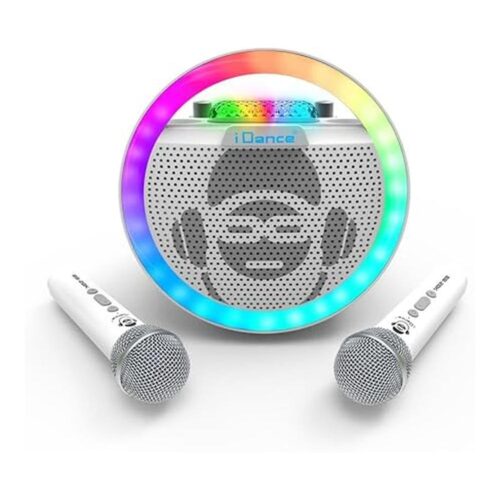 Altavoz Bluetooth 2 Micrófonos Karaoke Portátil 25 cm Discoteca 6300