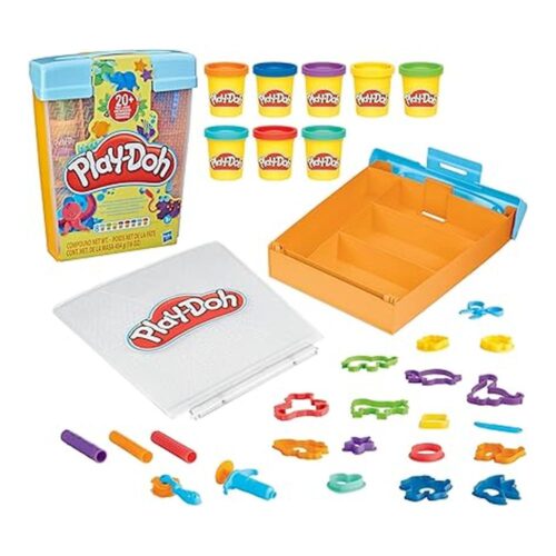 Set Animales Imaginación Play-Doh 8 Botes Plastilina Manualidades F7381