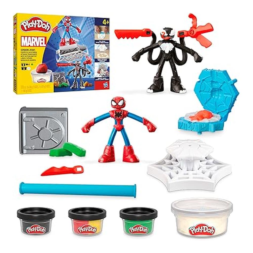 Play-Doh Spiderman lanza y atrapa con Venom 10cm F9827