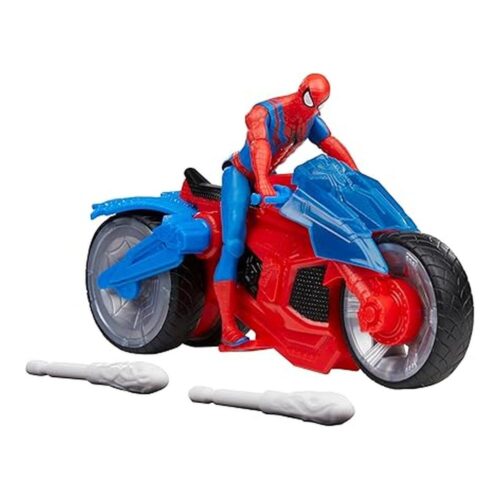 Set Moto Spider-Man Marvel Figura Acción 10 cm Vehículo Proyectiles F6899
