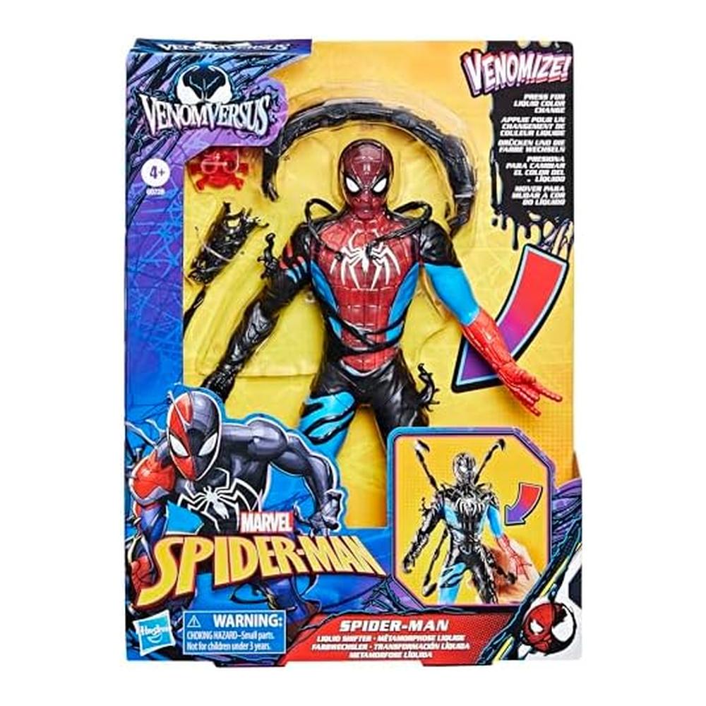 Figura Acción Marvel Spider-Man Venom Versus Transformación Líquida con Accesorios G0728 - Imagen 2
