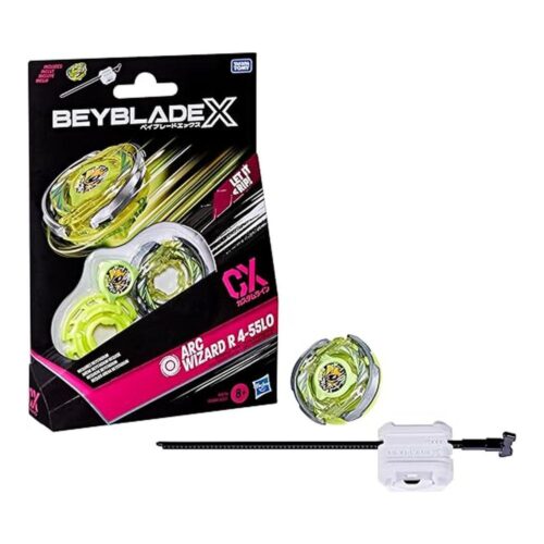 Kit Inicial Beyblade X ARC Wizard R 4-55LO CX con Peonza y Lanzador F1679
