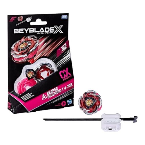 Kit Inicial Beyblade X Reaper Incendio T 4-70K CX con Peonza y Lanzador F1678
