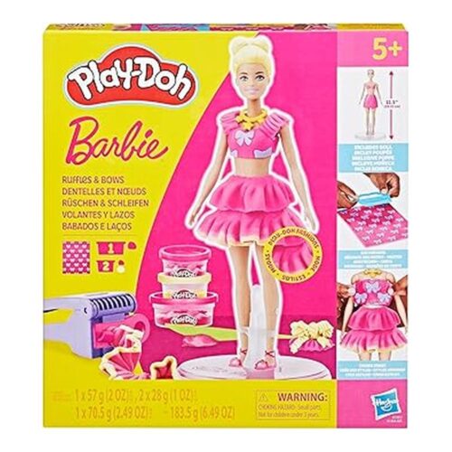 Play-Doh Barbie Muñeca Volantes Lazos Plastilina G1361