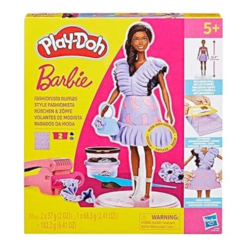 Play-Doh Barbie Muñeca Volantes Modista Plastilina G1359