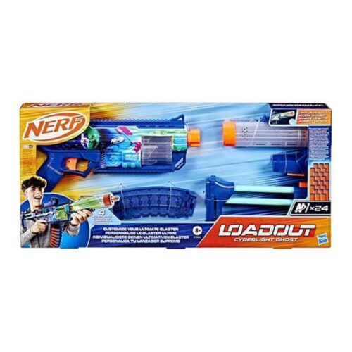 Lanzador NERF Loadout Cyberlight Ghost con 24 Dardos Espuma N1 G1824