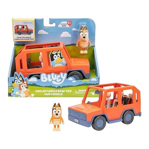 Todoterreno Heeler Bluey Figura Chilli Techo Abierto Vehículo 17661