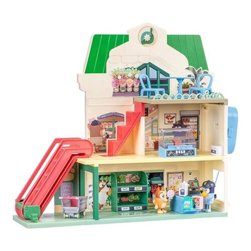 Set Juego Supermercado Bluey 3 Pisos Figuras Sonidos Accesorios 18918