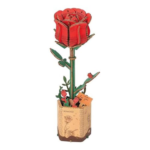 Rompecabezas 3D Madera Rowood Rojo Rosa – Puzzle Decorativo TW042