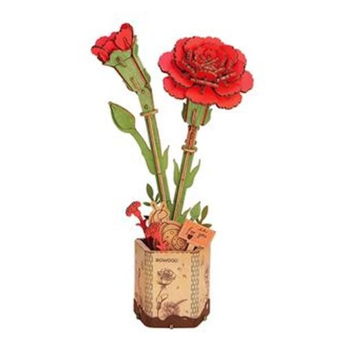 Maqueta Red Carnation Robotime Flores Madera Decorativa TW052