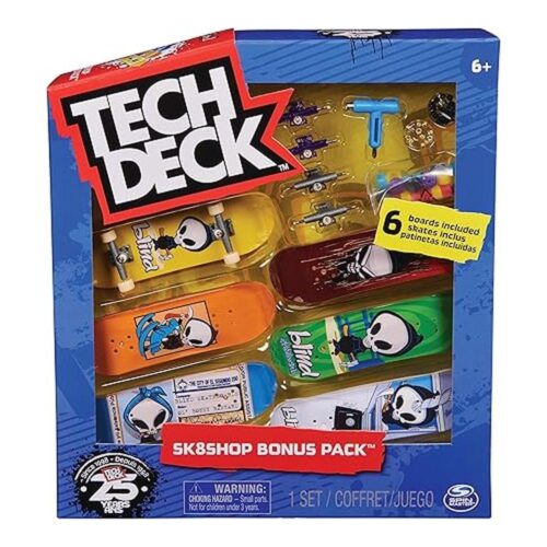 Pack 6 Tablas Finger Skate Tech Deck Mini Skates 6028845