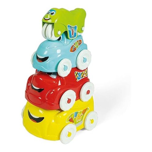 Coches Apilables Clementoni Baby Encajes Construcciones Multicolor 17111.8