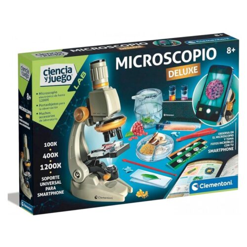 Juego Educativo Deluxe Clementoni con Microscopio Multicolor 55511.6