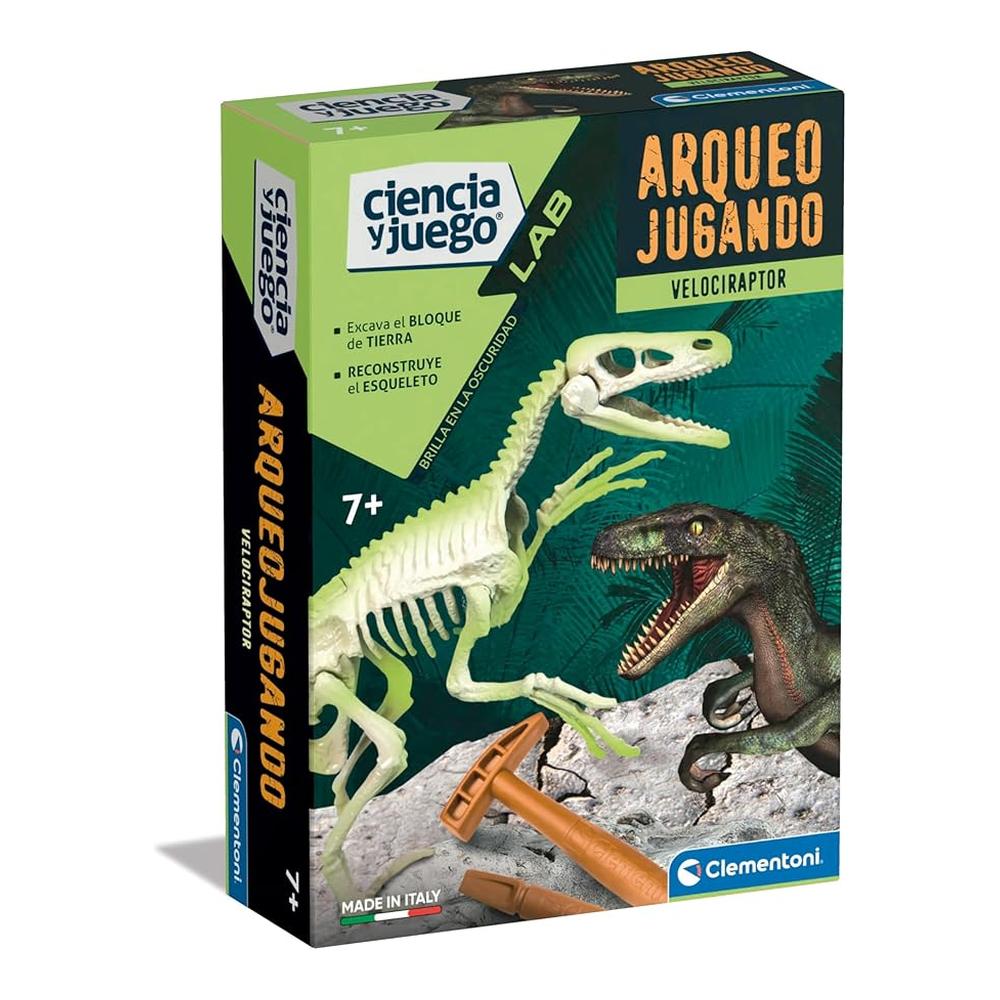 Clementoni 55538 Archeogiocando Triceratopo Fosforescente Gioco Di