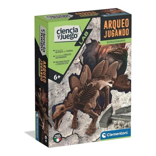 Arqueojugando Stegosaurio Clementoni Juego Científico Dinosaurios 55578.9
